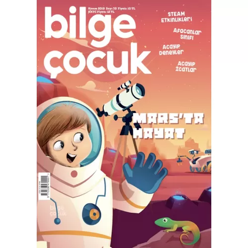 Bilge Çocuk Dergisi Sayı: 39 Kasım 2019 Mars’ta Hayat (Oyun Hediyeli)