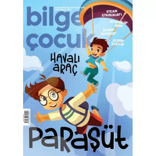 Bilge Çocuk Dergisi Sayı: 40 Aralık 2019 Paraşüt (Oyun Hediyeli)