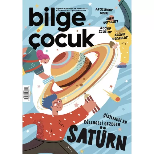 Bilge Çocuk Dergisi Sayı: 48 Ağustos 2020 Satürn (Oyun Hediyeli)