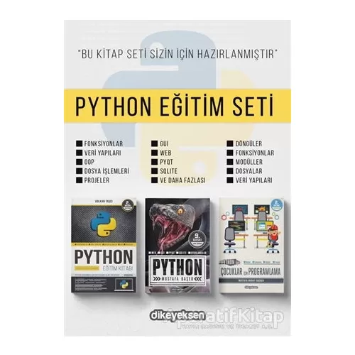 Photo of Python Eğitim Seti (3 Kitap Takım) Mustafa Başer Dikeyeksen Yayın Dağıtım Pdf indir