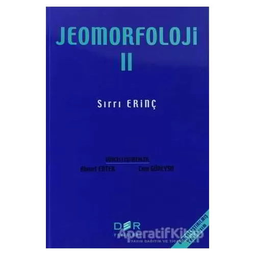 Jeomorfoloji Cilt 2 - Sırrı Erinç - Der Yayınları