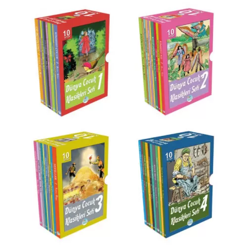 Dünya Çocuk Klasikleri 40 Kitap Set Maviçatı Yayınları