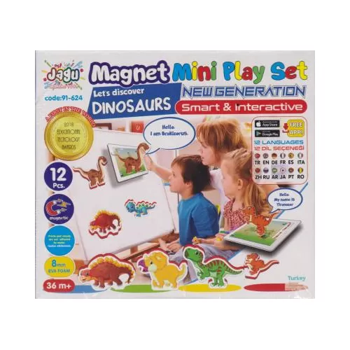 Photo of Jagu Magnet Playset Dinozorlar 8mm 12 Parça Puzzle Akar Oyuncak Pdf indir