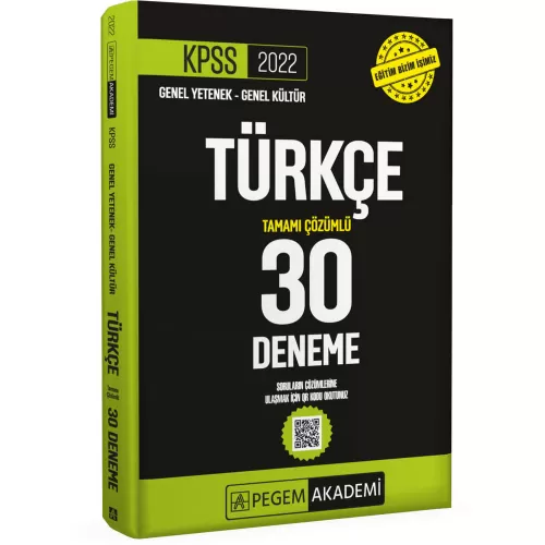 Photo of Pegem Akademi 2022 KPSS Genel Yetenek Genel Kültür Türkçe 30 Deneme Pdf indir