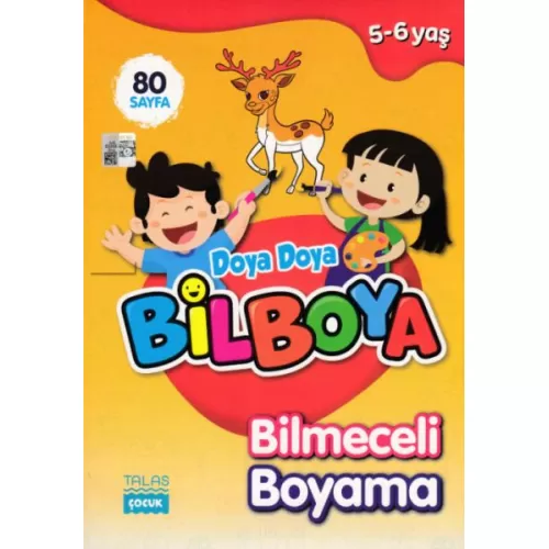 Doya Doya Bil Boya Bilmeceli Boyama (5-6 Yaş) - Kolektif - Talas Yayınları
