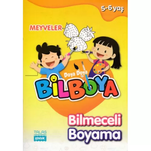 Photo of Meyveler Doya Doya Bil Boya Bilmeceli Boyama (5-6 Yaş) Kolektif Talas Yayınları Pdf indir