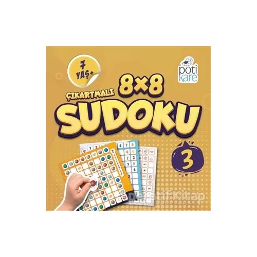 8x8 Çıkartmalı Sudoku 3 - Kolektif - Pötikare Yayıncılık