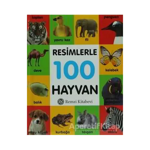 Resimlerle 100 Hayvan (Küçük Boy) - Kolektif - Remzi Kitabevi