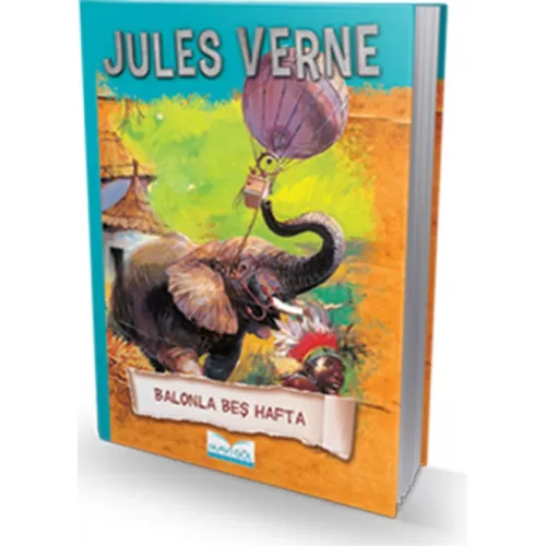 Balonla Beş Hafta Ciltli - Jules Verne - Mavi Göl Yayınları