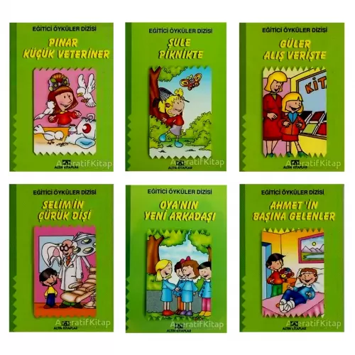 Eğitici Öyküler Serisi Set 6 Kitap - Altın Kitaplar