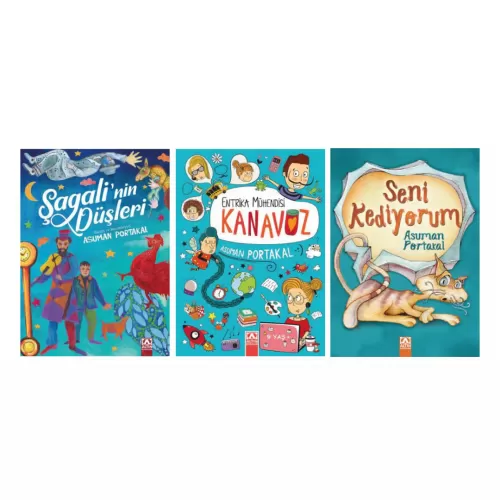 Asuman Portakal Çocuk Hikayeler Set 3 Kitap Altın Kitaplar