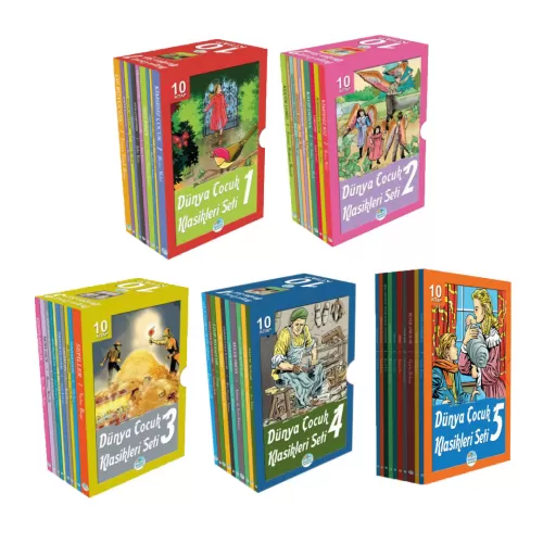 Dünya Çocuk Klasikleri 50 Kitap Seti Maviçatı Yayınları
