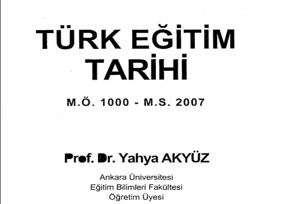 Photo of Yahya Akyüz, Türk Eğitim Tarihi PDF