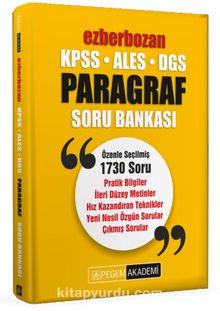 Photo of KPSS ALES DGS Ezberbozan Paragraf Soru Bankası Pdf indir