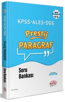 KPSS - ALES - DGS Prestij Paragraf Soru Bankası