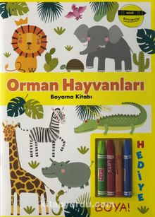 Minik Ressamlar Orman Hayvanları Boyama Kitabı