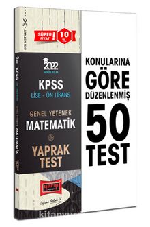 Photo of 2022 KPSS Lise Ön Lisans Genel Yetenek Matematik Yaprak Test Pdf indir