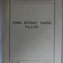 Photo of Türk İktisat Tarihi Yıllığı  Kod: 12-E-30 Pdf indir