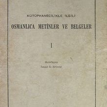 Photo of Kütüphanecilikle İlgili Osmanlıca Metinler ve Belgeler (Ürün Kodu:1-C-2) Pdf indir