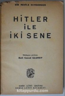 Hitler ile İki Sene (Kod:8-C-6)