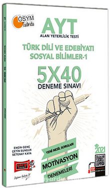 2021 AYT Türk Dili Ve Edebiyatı Sosyal Bilimler 1 5x40 Motivasyon Deneme Sınavı