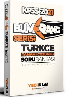 2021 KPSS Genel Yetenek Bumerang Türkçe Tamamı Çözümlü Soru Bankası