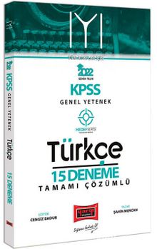 2022 KPSS Genel Yetenek Hedef Serisi IYI Türkçe Tamamı Çözümlü 15 Deneme