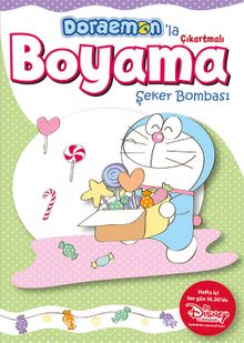 Doraemon'la Çıkartmalı Boyama - Şeker Bombası
