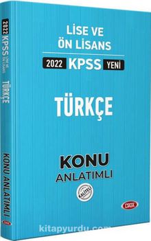 2022 KPSS Lise Ön Lisans Türkçe Konu Anlatımlı